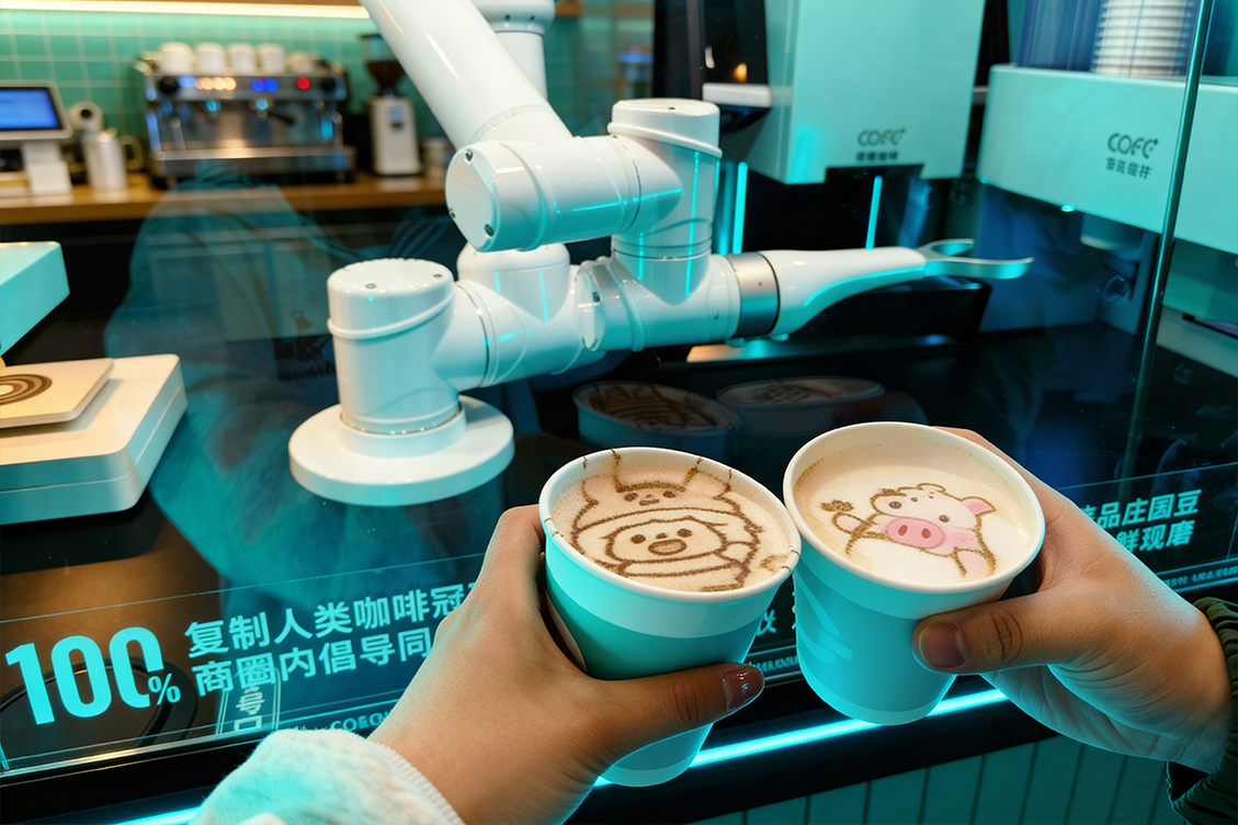 Ilustração de funcionamento do Cofebot